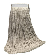 20 oz Dry Wt, Cotton, Natural, Cut Mop End Type