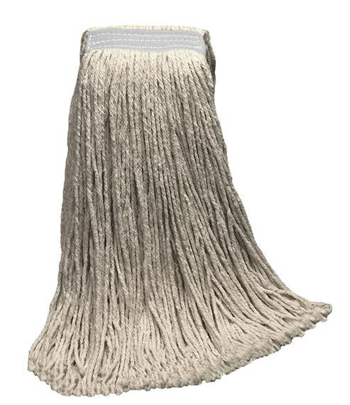 20oz Dry Wt, Rayon, Natural, Cut Mop End Type