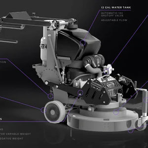 ONYX Z5 propane planetary floor machine 