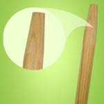 Tapered End Broom Handle, Lacquered Pine, 1.13" dia x 60", Natural