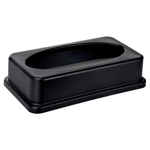 Alpine Industries Trash Can Lid For 477-BLK 20"W X 12"D X 5"H (ALP478-2-BLK)(#8357) - Janitorial Superstore