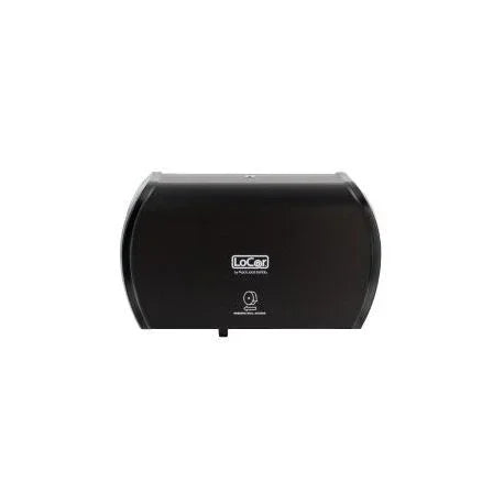 LoCor® (D67023-N) Black 14.89” x 9.05” x 5.19” Side By Side Bath Tissue Dispenser