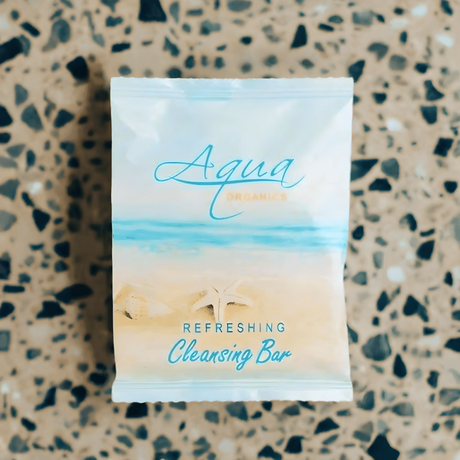 Aqua Organics Cleansing Soap Bar, 14g Sachet, 1,000 Case (AQ21-CB075) - Janitorial Superstore
