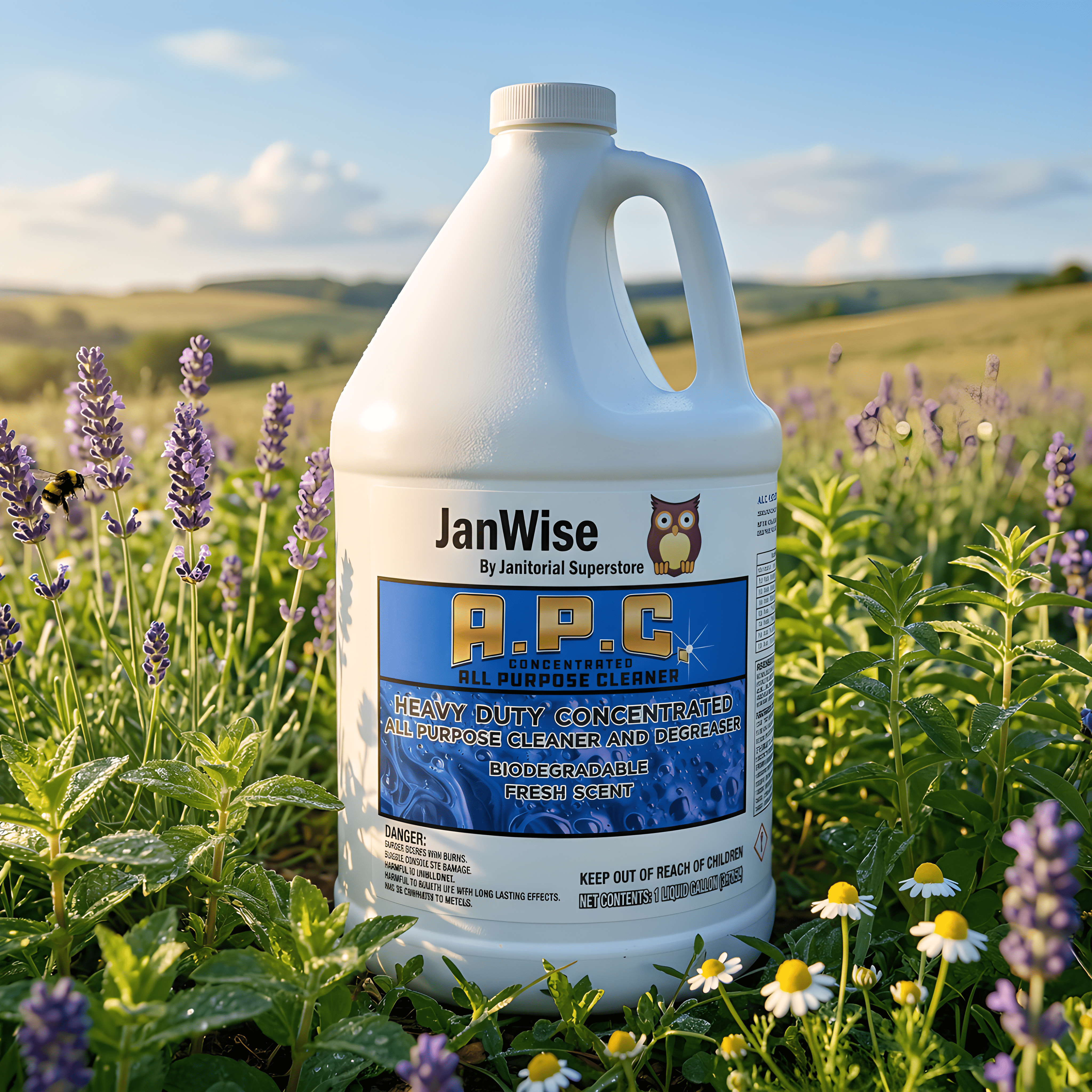 JSS Super All Purpose Cleaner Fresh Scent Concentrated Bottle for Commercial Cleaning