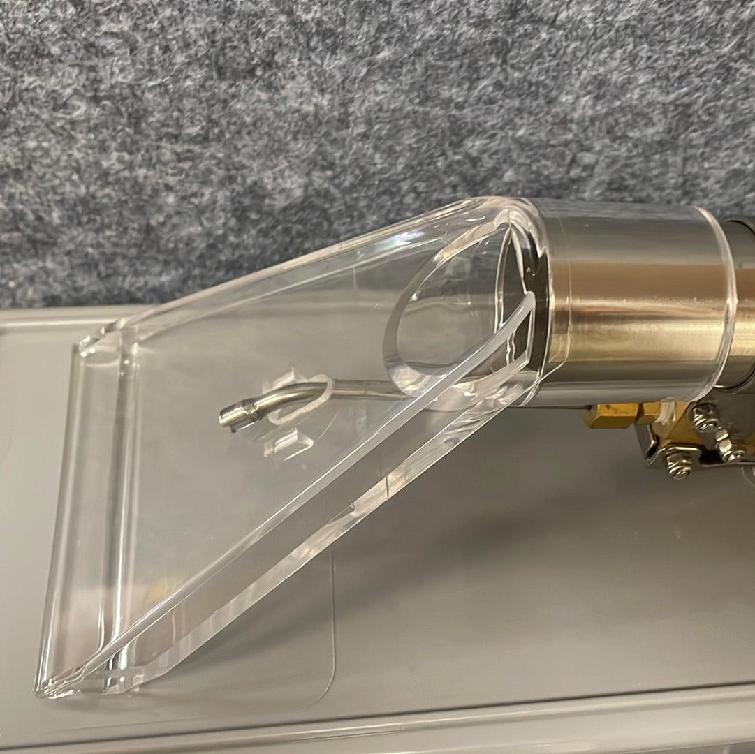 Internal Spray Hand Tool Upholstery Wand Clear Plastic Head With Vacuum Release and Male QD (#6703)