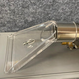 Internal Spray Hand Tool Upholstery Wand Clear Plastic Head With Vacuum Release and Male QD (#6703)