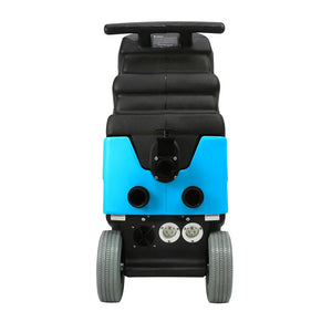 Rear view of Mytee 1001DX-200 Speedster deluxe heated carpet extractor showing cord storage and venting