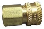 Quick Connect 1/8" Female Flo-thru Brass - 1/8" Fpt (1651-0570)