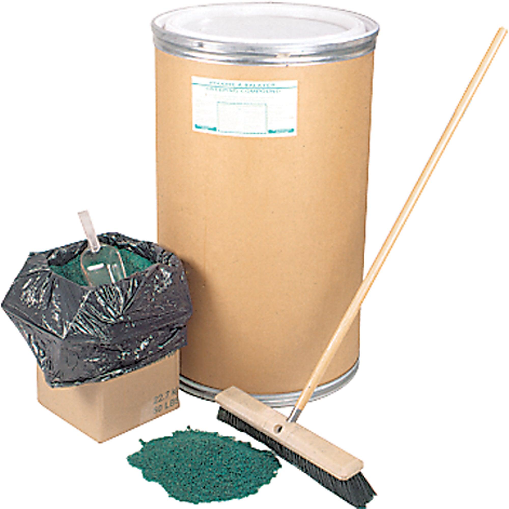 JanWise Sweeping Compound, Green, 250lb Drum