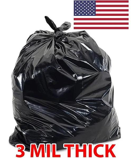 42x52 Black 3Mil 50cs 55Gal (#9859) - Janitorial Superstore