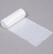 JanWise 24x24 Clear Garbage Bag Liners, 6 Mic 500 Bags , 7-10 Gal (#8005)