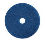 Janwise Scrubbing Floor Pads, Diameter, Blue