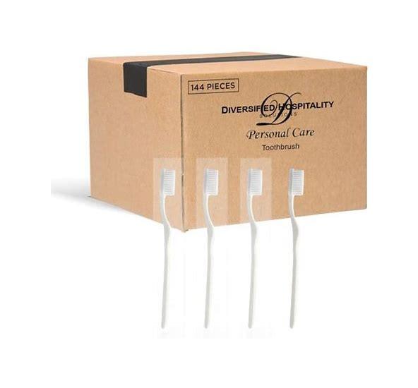 144 Pack Individually Wrapped Disposable Toothbrush | Bulk Travel Toothbrushes |(G12-TOOTH) - Janitorial Superstore