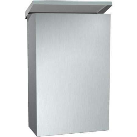 Stainless Steel, Brushed Finish Surface Mounted Sanitary Napkin Disposal - Janitorial Superstore
