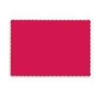 Hoffmaster® Red Scalloped Edge Paper Placemat - 9.5" x 13.5"1000cs - Janitorial Superstore