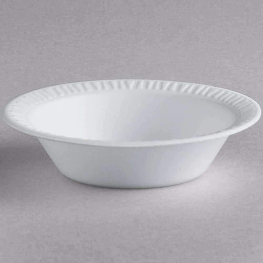 DART Concorde Non-Laminated Foam Dinnerware, Bwls, 3.5-4 Oz, WH, RND, 125/PK, 8 PK/CT - Janitorial Superstore