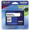 Brother P-Touch® TZe Standard Adhesive Laminated Labeling Tape, 3/4w, Black on White - Janitorial Superstore