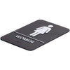 ADA Women's Restroom Sign with Braille - Black and White, 9