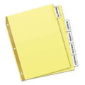 Avery® WorkSaver Big Tab Reinforced Dividers With Clear Tabs, 5-Tab, Letter, Buff - Janitorial Superstore