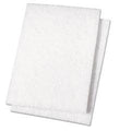 Light Duty Scour Pad, White, 6 x 9 20 cs - Janitorial Superstore