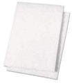 Light Duty Scour Pad, White, 6 x 9 1ea ( Won't scratch Glass) - Janitorial Superstore