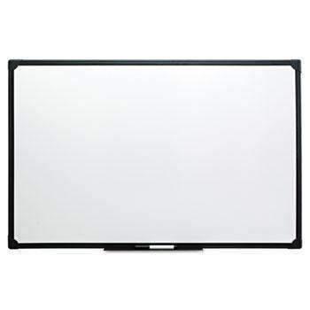 Universal® Dry Erase Board, Melamine, 36 x 24, Black Frame - Janitorial Superstore