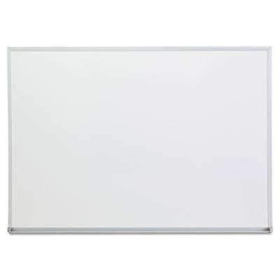 UNIVERSAL OFFICE PRODUCTS Dry Erase Board, Melamine, 48 x 36, Satin-Finished Aluminum Frame - Janitorial Superstore