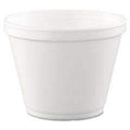 White Foam Squat Food Container - 12 oz 500cs - Janitorial Superstore
