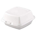 White Foam Hinged Lid Container - Janitorial Superstore