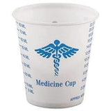 SOLO® Cup Company Paper Medical & Dental Graduated Cups, 3oz, White/Blue, 100/Bag, 50 Bags/Carton - Janitorial Superstore