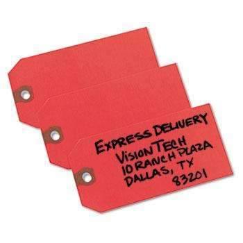 Avery® Shipping Tags, Paper, 4 3/4 x 2 3/8, Red, 1,000/Box - Janitorial Superstore