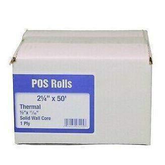 Alliance Thermal Paper Receipt Rolls 2-1/4" x 50' Thermal Register Tape 50 rolls/cs - Janitorial Superstore