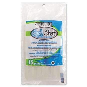 Surebonder® CoolShot Low Temp Glue Sticks, 4", 15 per Pack - Janitorial Superstore