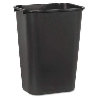 Soft-Sided Wastebasket, 41 qt, Plastic, Black - Janitorial Superstore