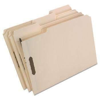 Pendaflex® Fastener Folders, 2 Fasteners, 1/3 Cut Tabs, Letter, Manila, 50/Box - Janitorial Superstore