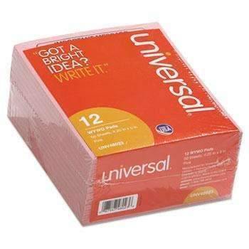 Universal® Important Message Pink Pads, 4 1/4 x 5 1/2, 50/Pad, Dozen - Janitorial Superstore