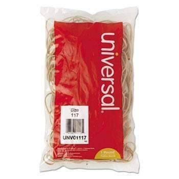 Universal® Rubber Bands, Size 117, 7 x 1/8, 210 Bands/1lb Pack - Janitorial Superstore