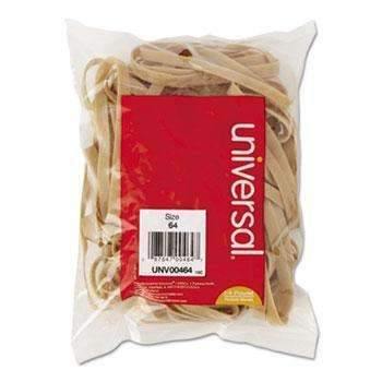 Universal® Rubber Bands, Size 64, 3-1/2 x 1/4, 80 Bands/1/4lb Pack - Janitorial Superstore