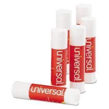 Universal® Glue Stick, .28 oz, Stick, Clear, 12/Pack - Janitorial Superstore