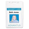 Advantus Proximity ID Badge Holder, Vertical, 2 3/8w x 3 3/8h, Clear, 50/Pack - Janitorial Superstore