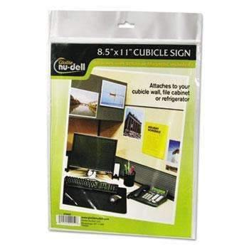 NuDell™ Clear Plastic Sign Holder, All-Purpose, 8 1/2 x 11 - Janitorial Superstore
