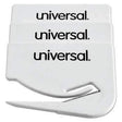 Universal® Letter Slitter Hand Letter Opener w/Concealed Blade, 2 1/2", White, 3/Pack - Janitorial Superstore