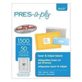 AVERY PRODUCTS CORPORATION Laser File Folder Labels, 2/3 x 3 7/16, White, 1500/Box - Janitorial Superstore