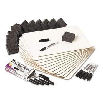 Charles Leonard, Inc. Lapboard Class Pack, Dry Erase Boards, 9 x 12, White, 12/KT - Janitorial Superstore