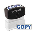 Universal® Message Stamp, COPY, Pre-Inked One-Color, Blue - Janitorial Superstore