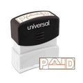 Universal® Message Stamp, PAID, Pre-Inked One-Color, Red - Janitorial Superstore
