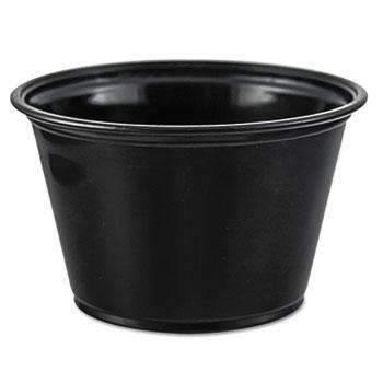 Dart® Conex Complements Portion/Medicine Cups, 4 oz, Black, 2500/Carton - Janitorial Superstore