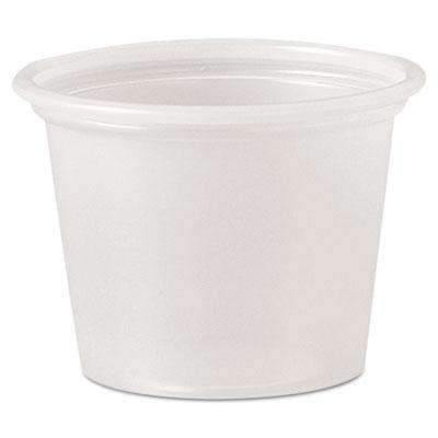 Polystyrene Portion Cups, 1 oz, Translucent, 2500/Carton - Janitorial Superstore