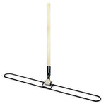 Clip-on Dust Mop Handle, Lacquered Wood, Swivel Head, 1" Dia. X 60in Long - Janitorial Superstore