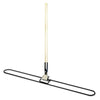 Clip-on Dust Mop Handle, Lacquered Wood, Swivel Head, 1